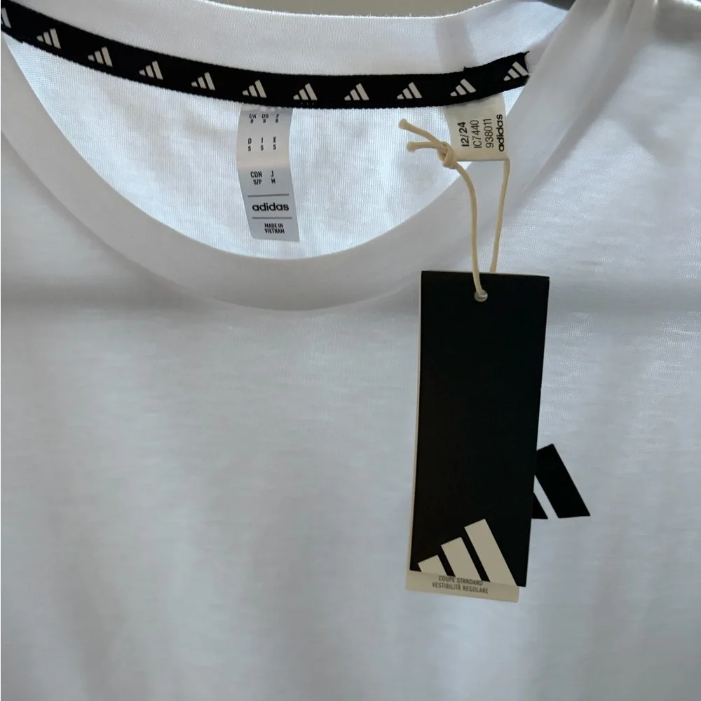 Adidas Men's White Short Sleeve Tee - New with Tags - Size Small
